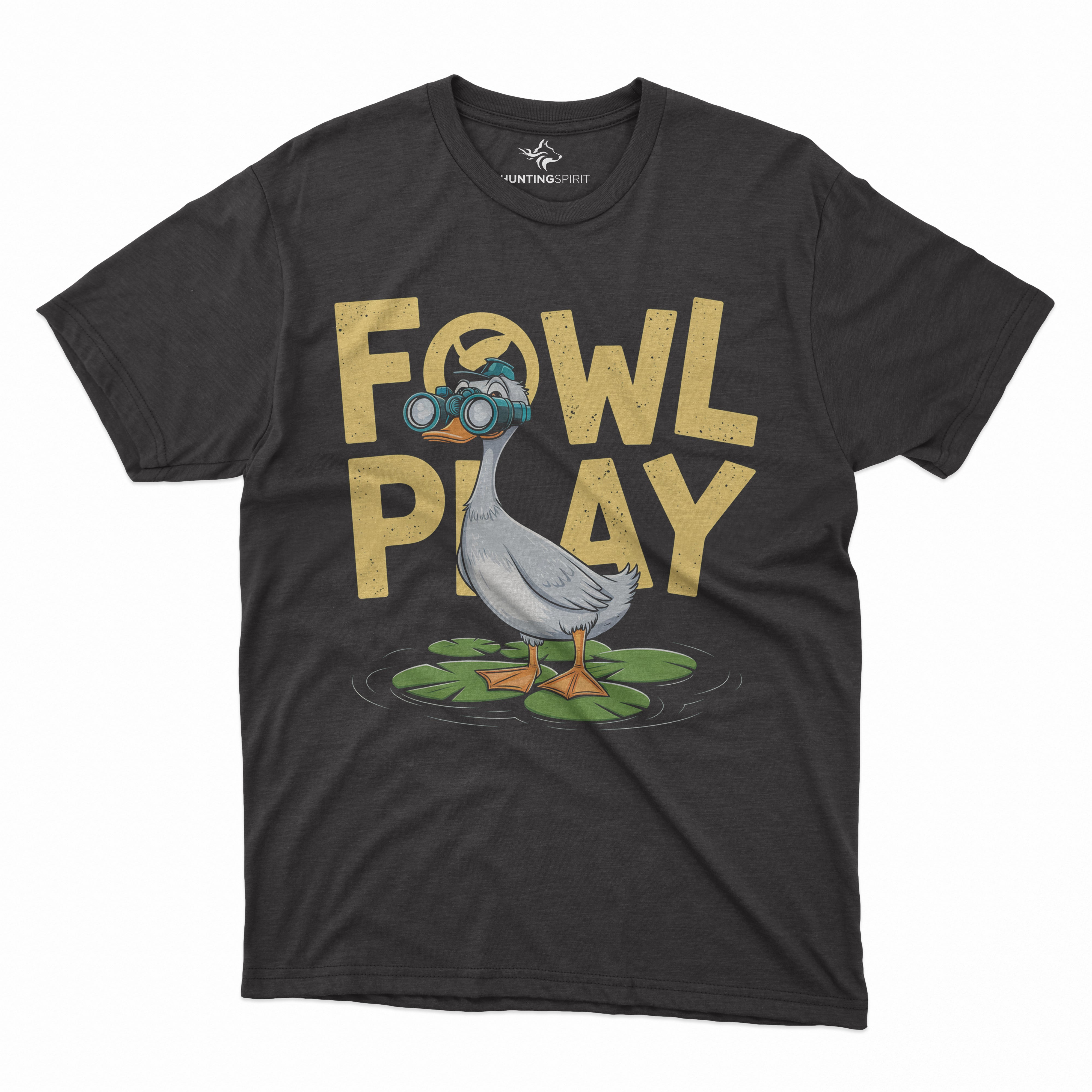 Fowl Play T-Shirt - Fun Binocular Duck Design