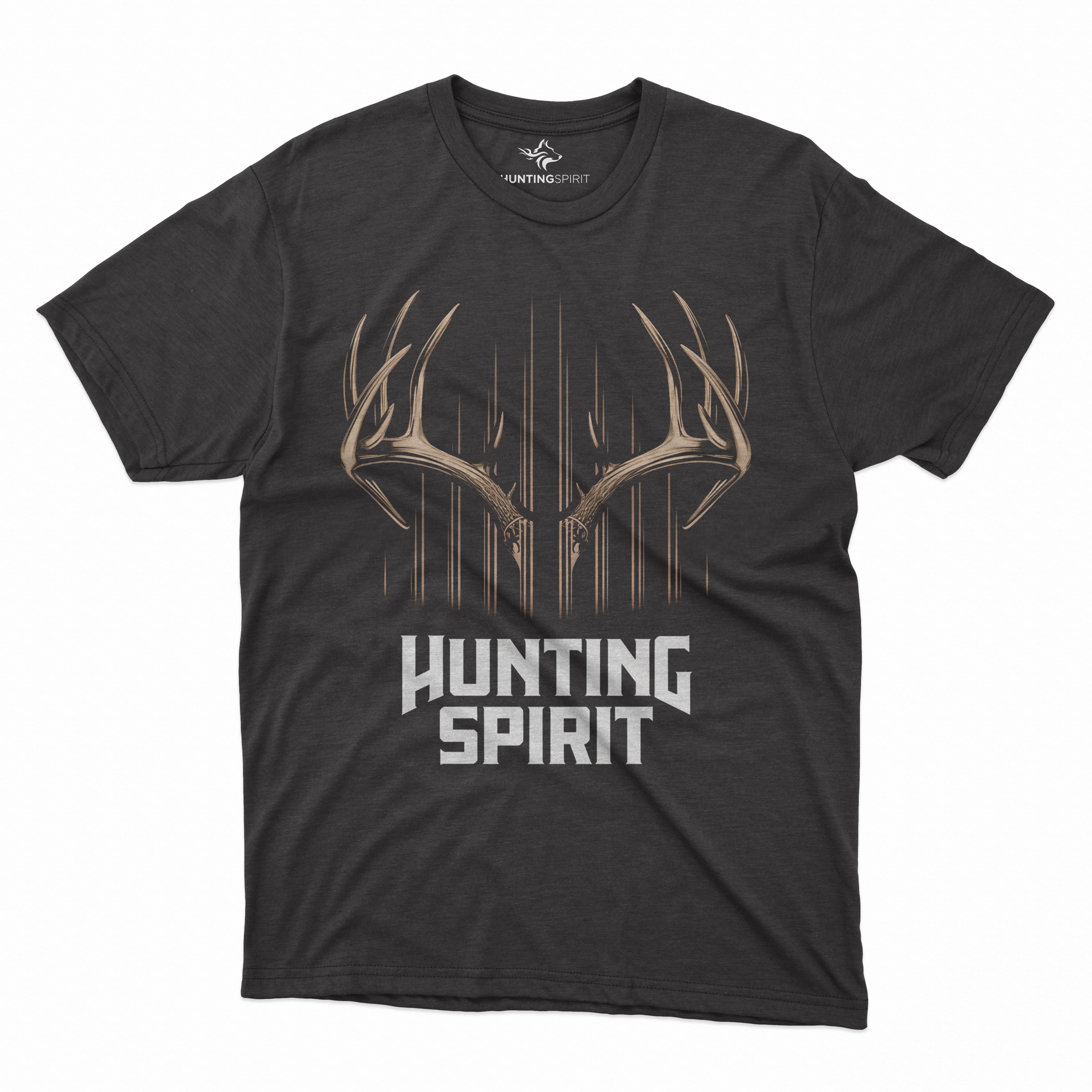 Majestic Antlers T-Shirt - Elegant Deer Design