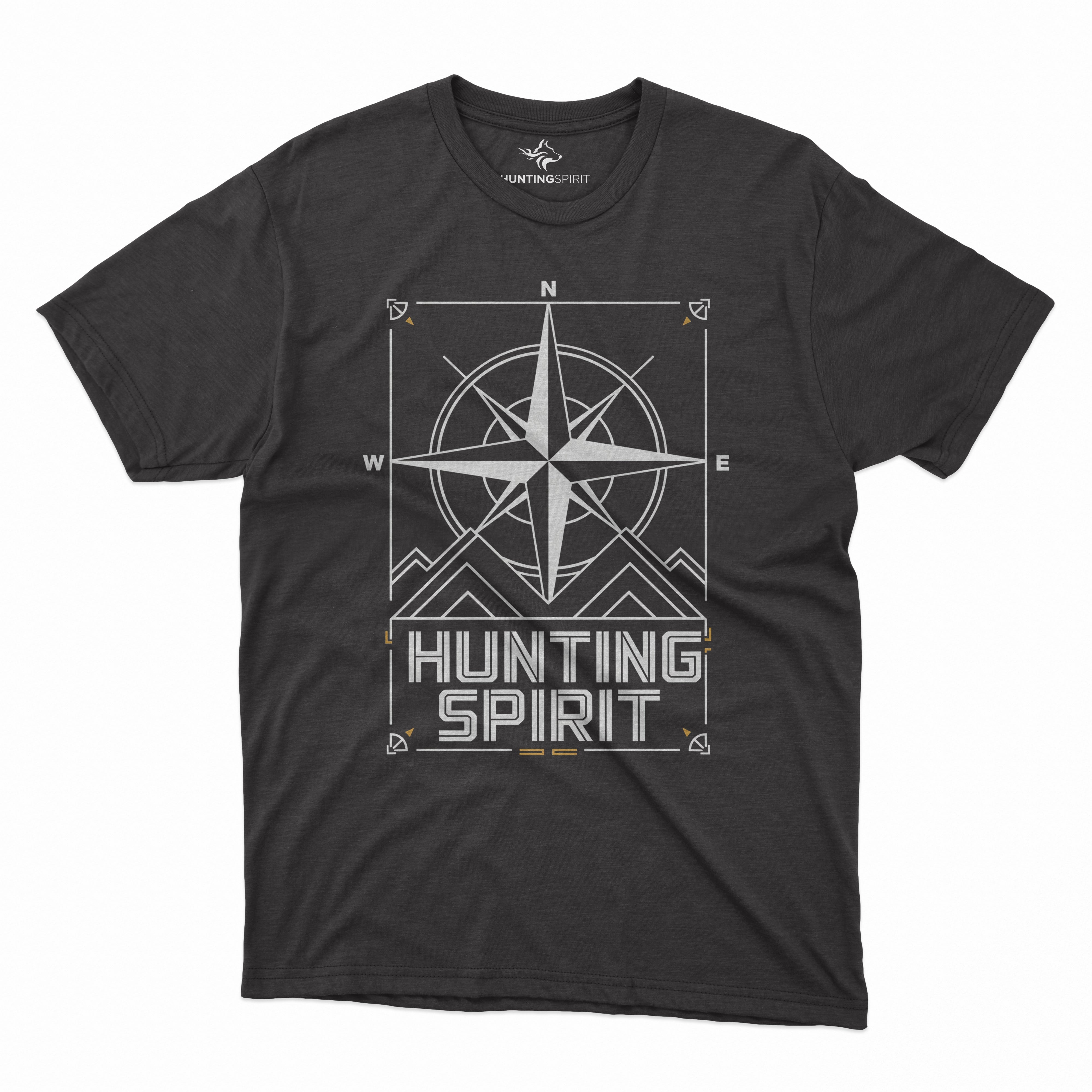 Mountain Compass T-Shirt - Explorer's Guide Design